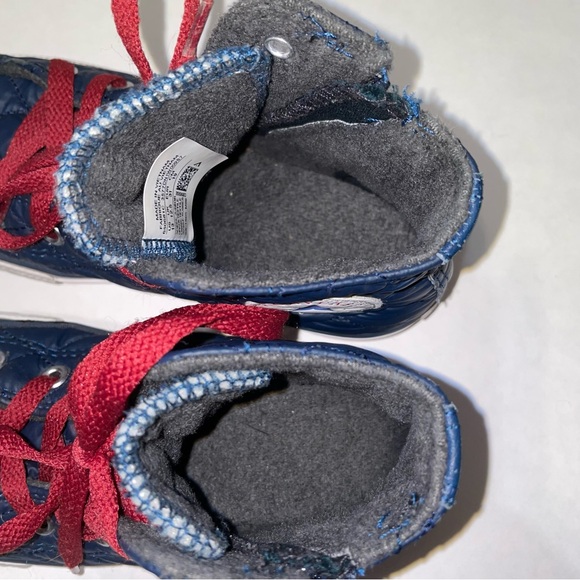 Converse Youth Size 13 Chuck Taylor All Star High Top Navy Blue Quilted Zipper - Picture 7 of 9